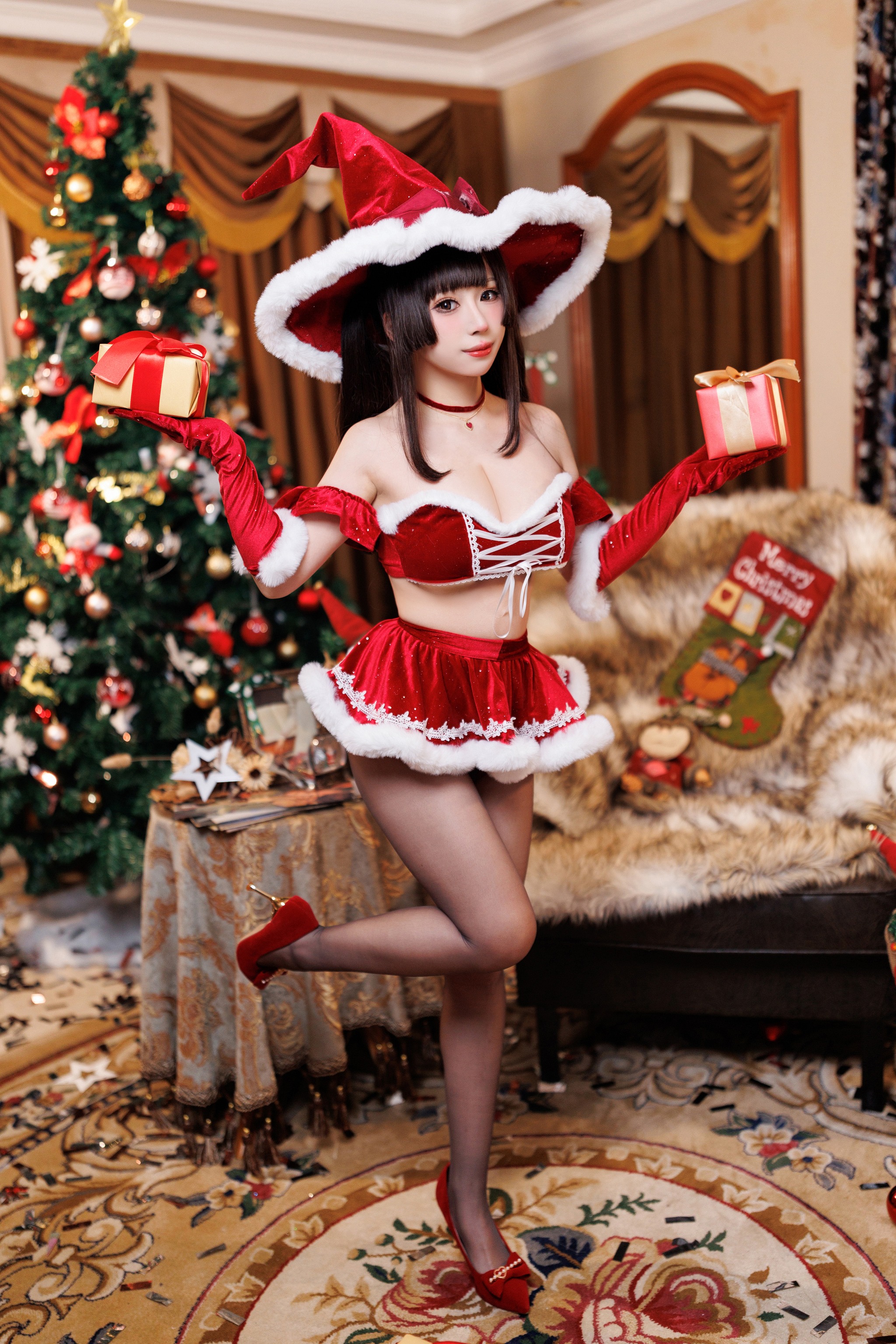 图片[1]-胡桃猫Kurumineko – NO.033 魔女圣诞夜 [109P]-XikXak